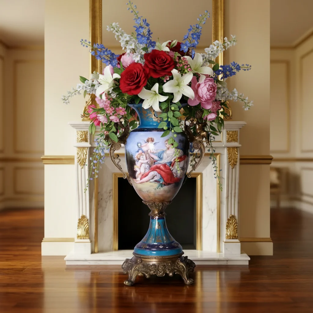 &c European Classical Trophy Ornaments Hotel Living Room Dining Table Bedroom French Court Figure Vase Ornaments Furnishings