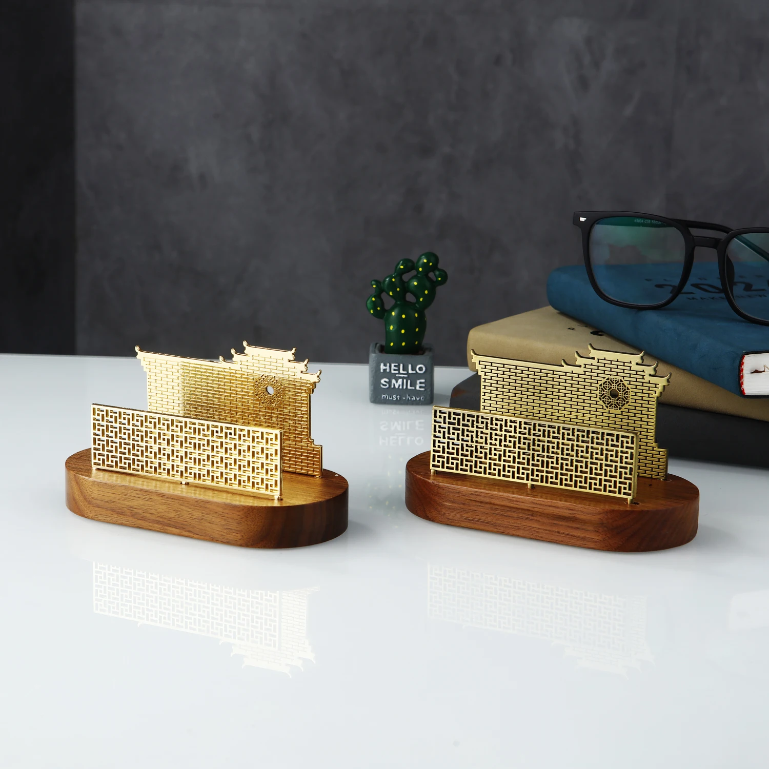 Wooden Tissue Paper Holder Brass Napkin Holder Tableware Tissue Box Storage Desktop Organizer Tableware Supplie