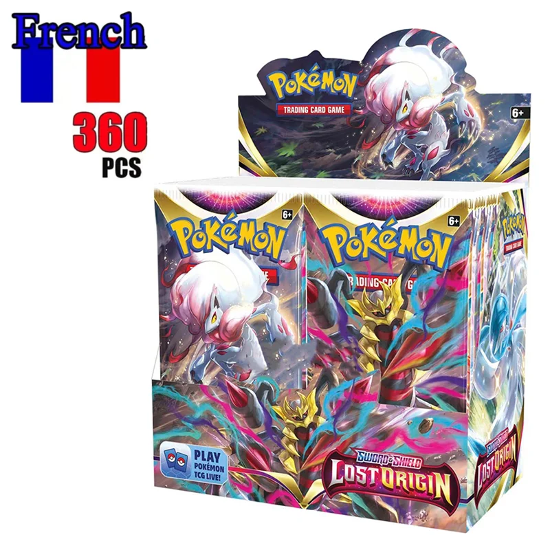 180/360 pièces/ensemble Cartes Pokémon françaises Lost Origin Astral Radiance SCARLET VIOLET 151 Prismatic Evolutions Booster Transaction Card