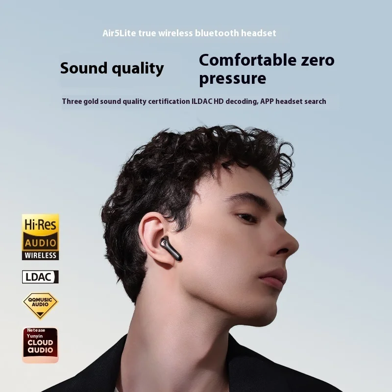 SoundPEATS Air5 Lite سماعة أذن لاسلكية مع 2 ميكروفونات AI للحد من الضوضاء مرحبا الدقة SISA صوت مسكن نصف في الأذن سماعات أذن مخصصة للألعاب #2