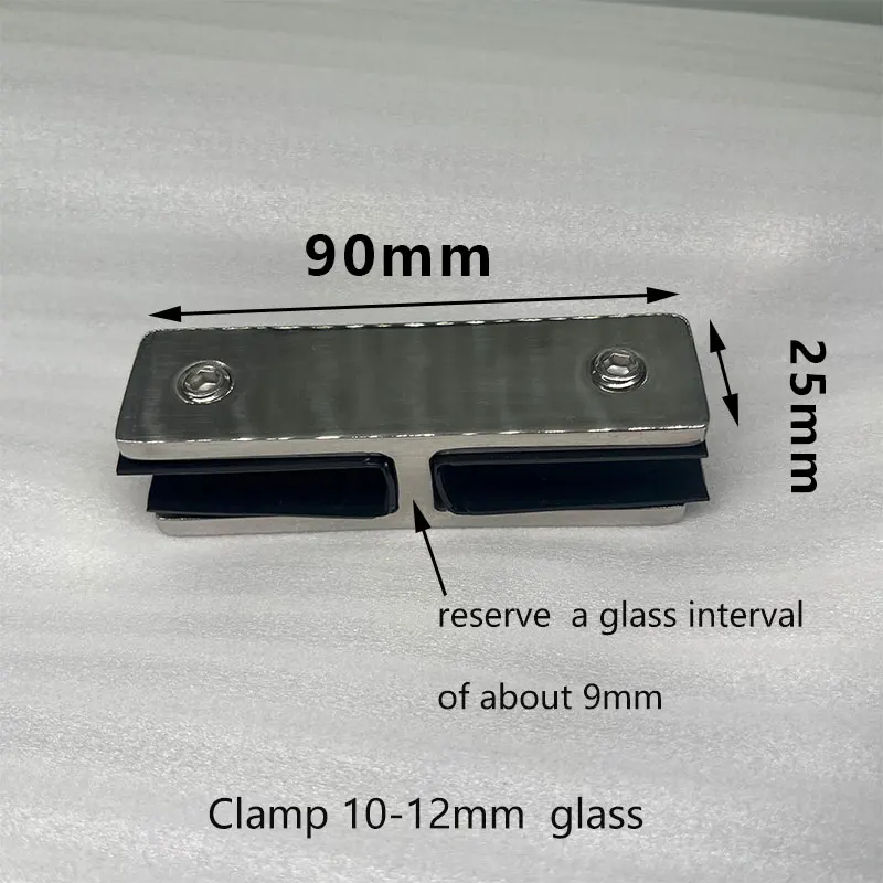 Зажим из стекла для ограждения, зажим из нержавеющей стали 304, стеклянный кронштейн для береговой наружной балюстрады, ограждения для бассейна