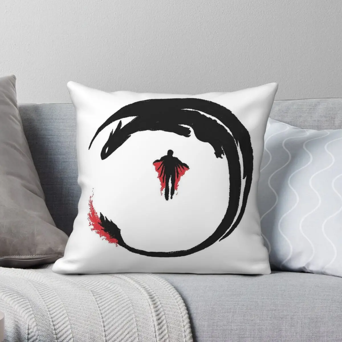 Dragon Rider Hiccup Horrendous Haddock Square Pillowcase Polyester Linen Velvet Printed Zip Throw Pillow Case Home Cushion Cover