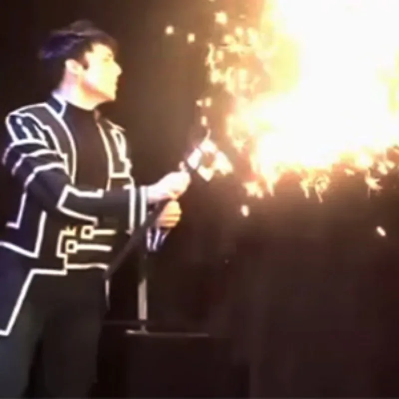 

Fire Wand Produce Flame Magia Gimmick Stage Street Illusions Props Magic Tricks for Professional Magicians Magie Fire Bar Street