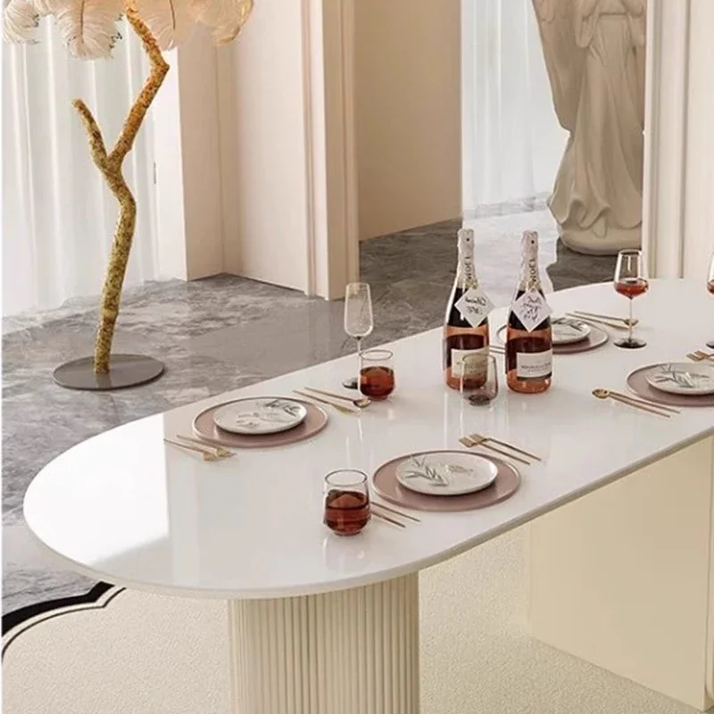 

Обеденный стол в скандинавском стиле, простой центр, итальянский обеденный стол, дизайн гостиной, мебель для балкона Mesa De Cozinha