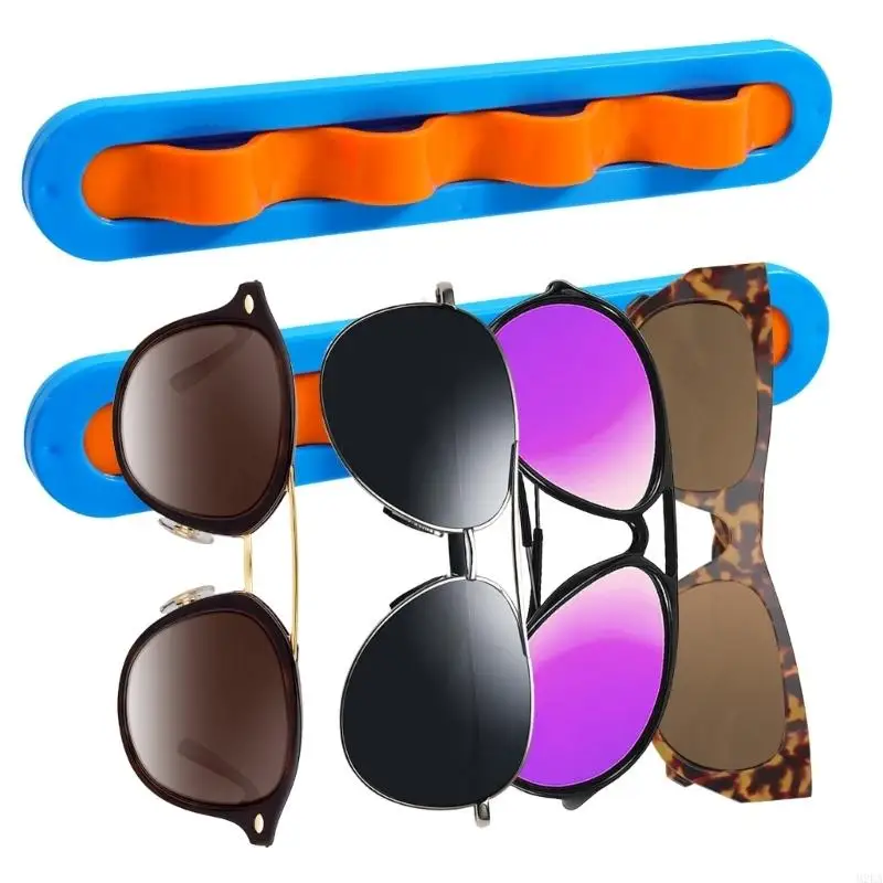 2026 New Practical Plastic Waves Shaped Eyewear Wall Rack Space Efficient Solution For Glasses And Keychains