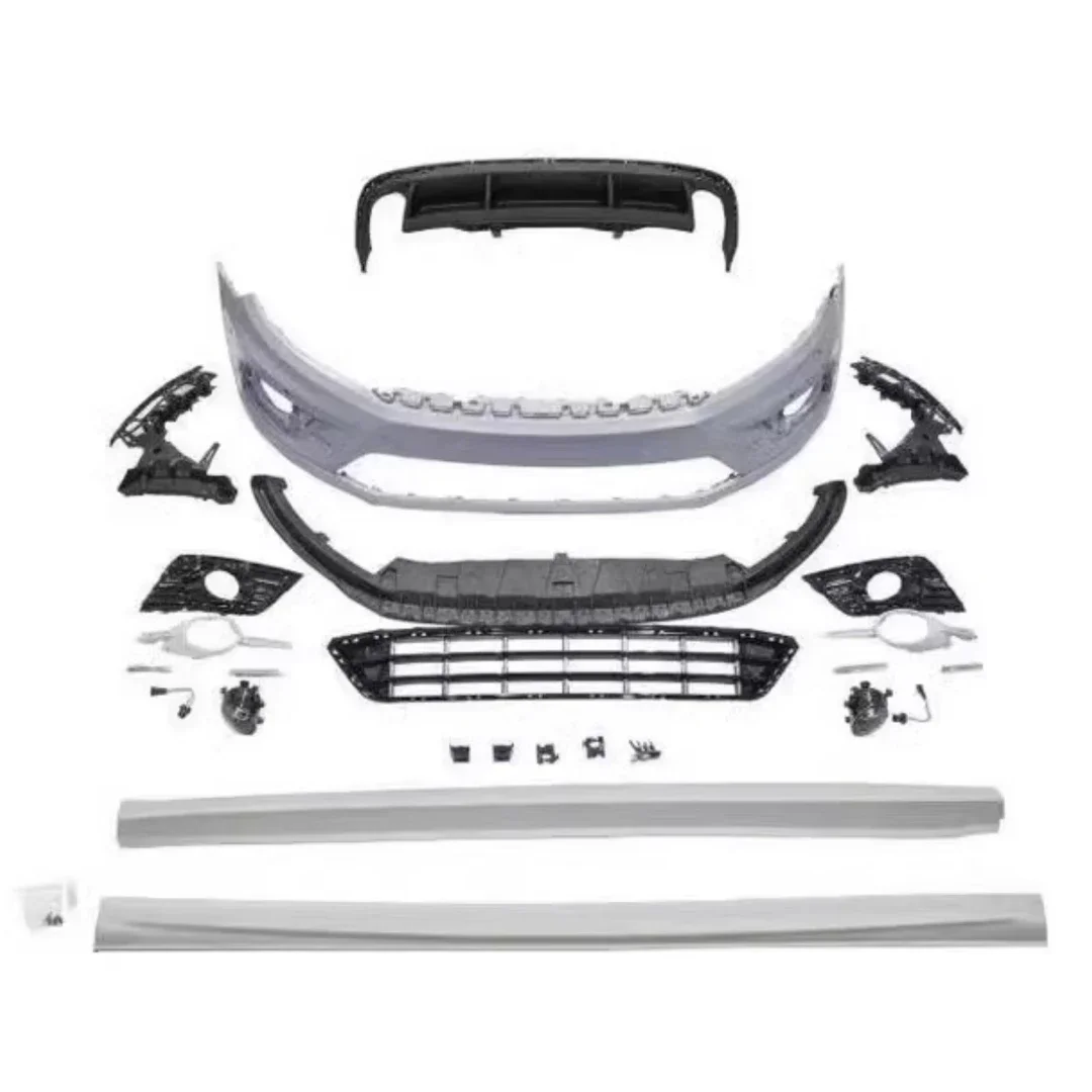 Body Kit Frontstoßstange Hecklippe für Volkswagen VW Passat CC Rline 2016 2018, Konvertieren von Grillmasken, Seitenschweller, Autozubehör