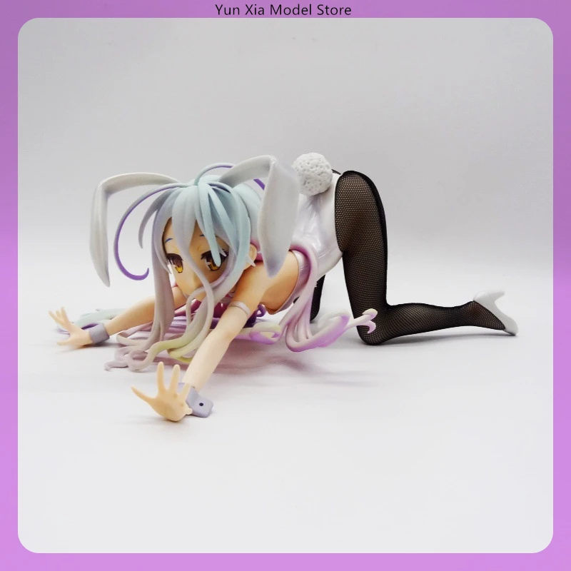 

12cm No Game No Life Shiro Gifted Younger Sister Anime Girl Figure Model Statue Collection Desktop Decoration Ornament Toys Gift