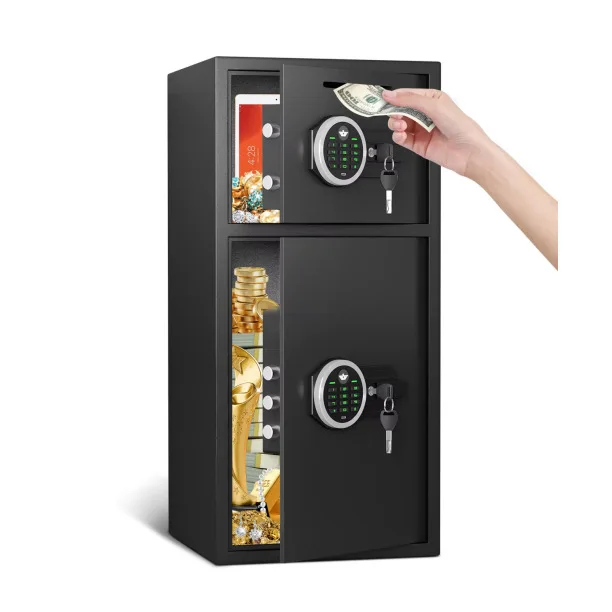 All-steel anti-theft safe, fingerprint password safe, household large electronic password cabinet, item storage box
