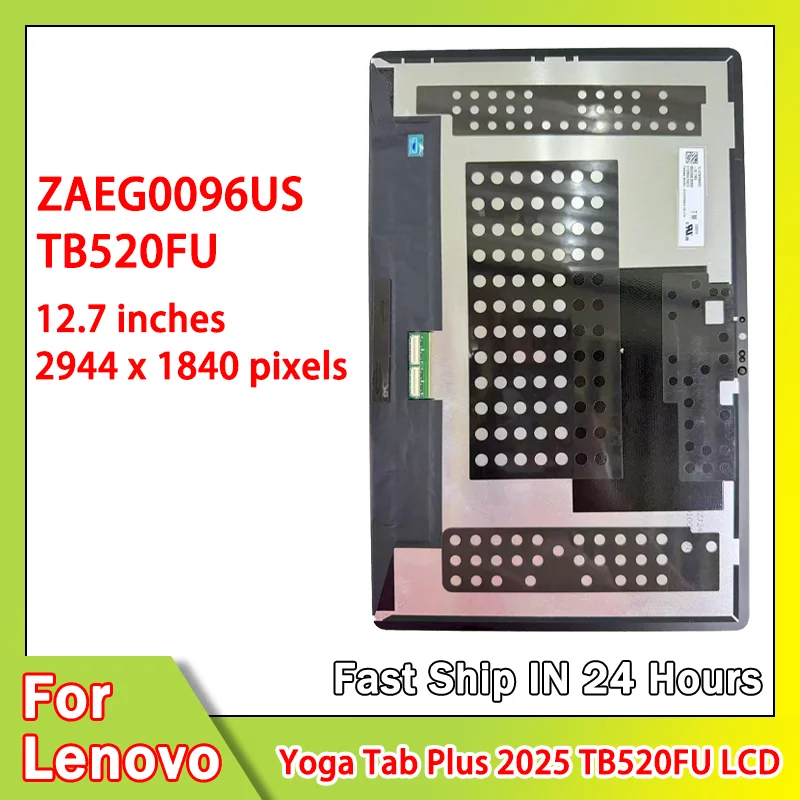 Pantalla LCD de 12.7 pulgadas nueva para Lenovo Yoga Tab Plus TB520FU, digitalizador de pantalla táctil para Lenovo Yoga Pad Pro TB520.