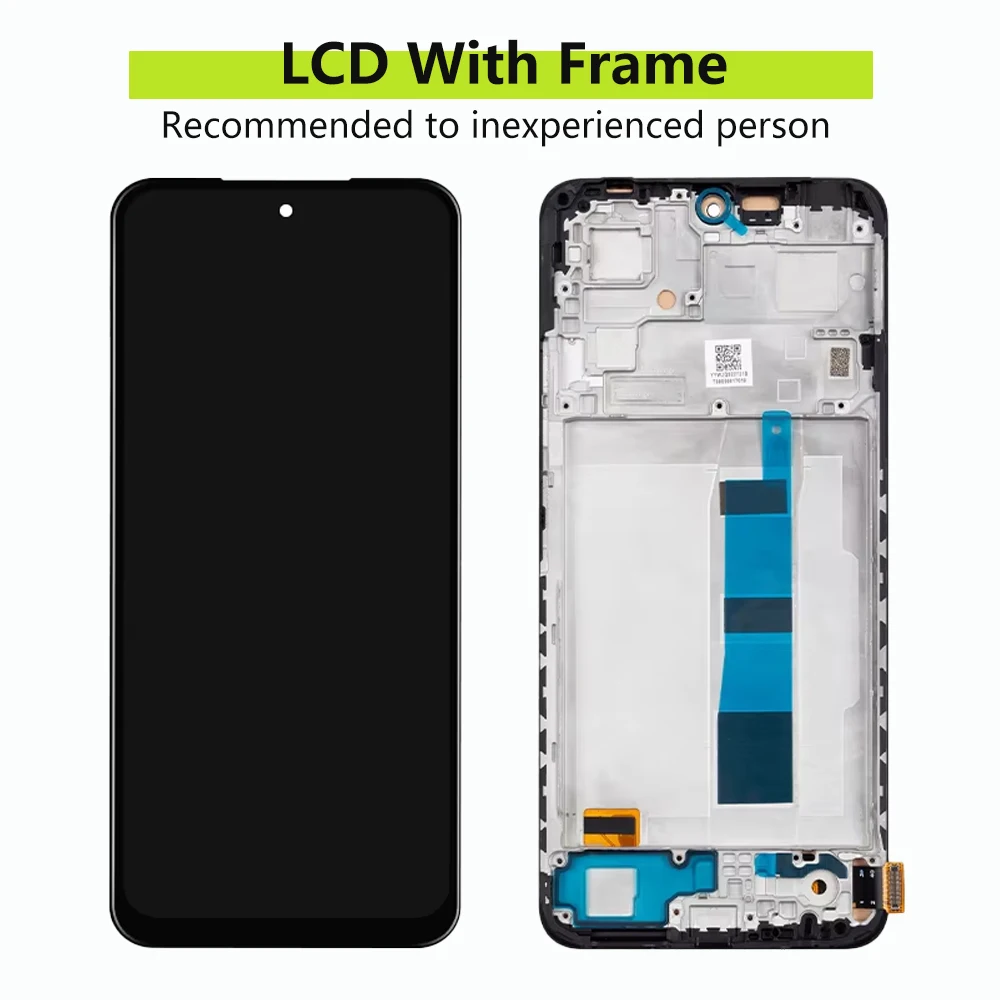 Super AMOLED for Xiaomi Redmi Note 12 4G Lcd Display Touch Screen Digitizer with Frame for Redmi Note 12 23021RAAEG 23021RAA2Y