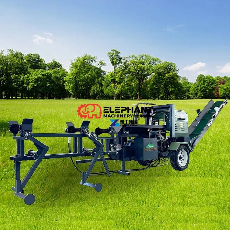 Petrol Hydraulic Firewood Processor Log Cutter and Splitter Firewood Processor Machine Log Processor