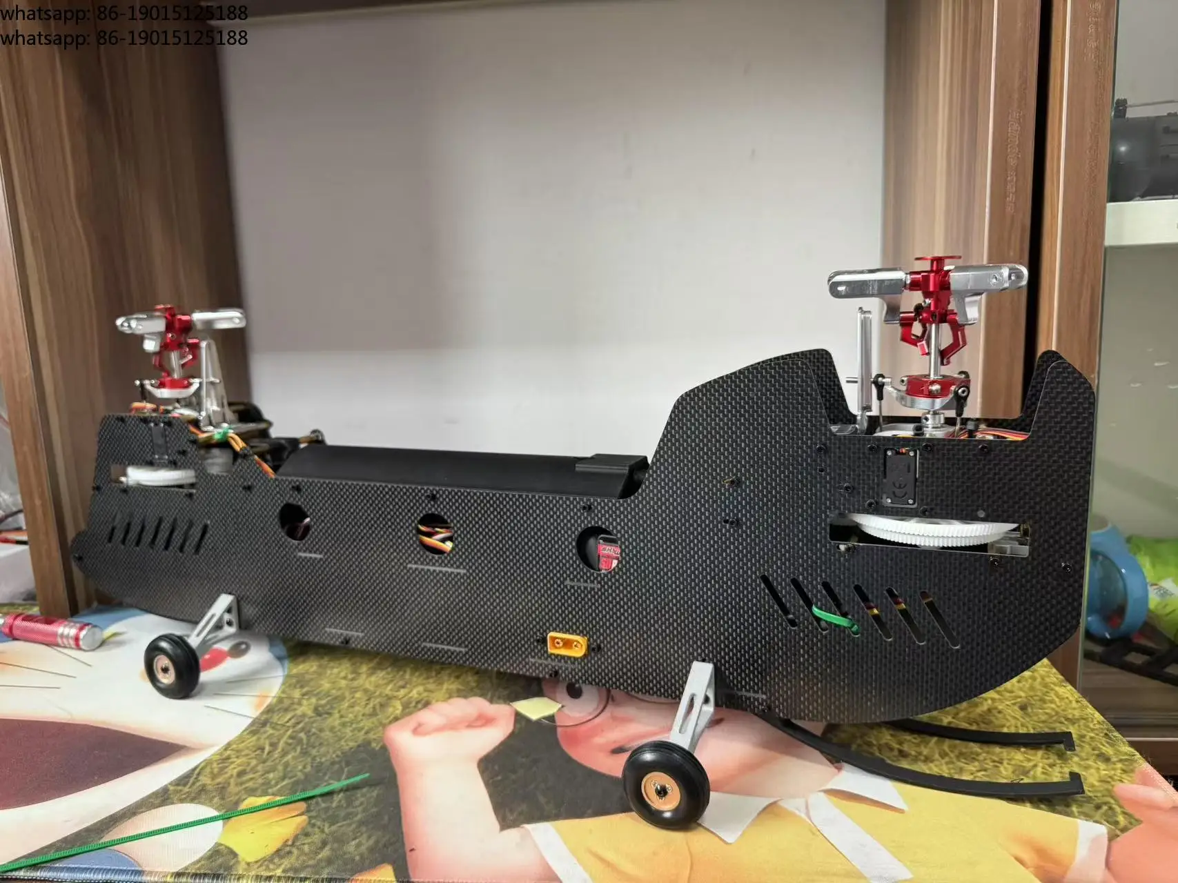 2026 new model  450 Nuke RC Helicopter Tandem Twin Rotor Model
