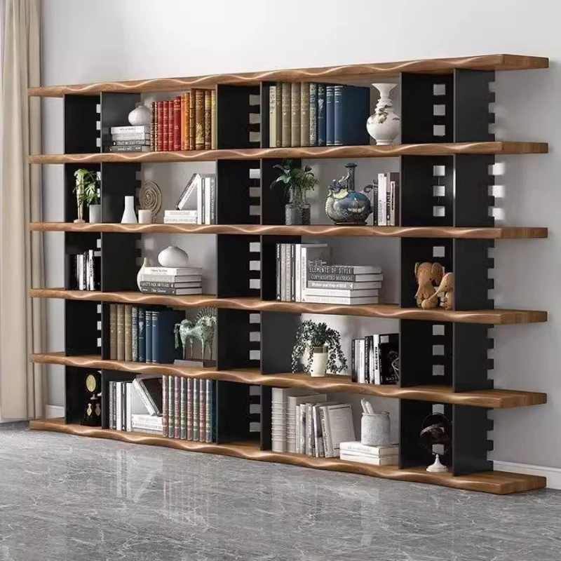 #American Multifunction Living Room Book Cases Regałna Ksiażki Home Furniture Floor-to-ceiling Multi-layer Bookshelf Storage