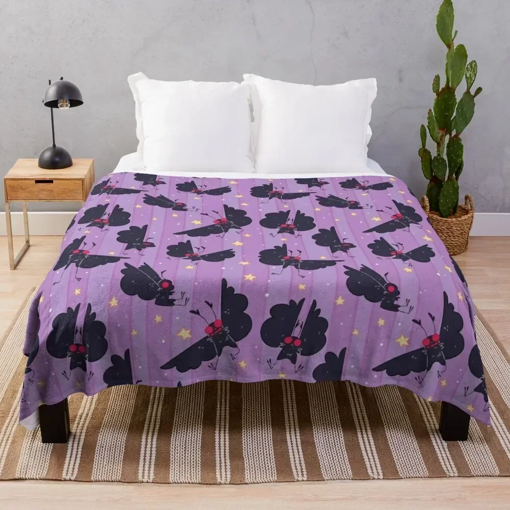 

mothman stripes and stuffs Throw Blanket Warm Comfortable Blanket for Office Napping