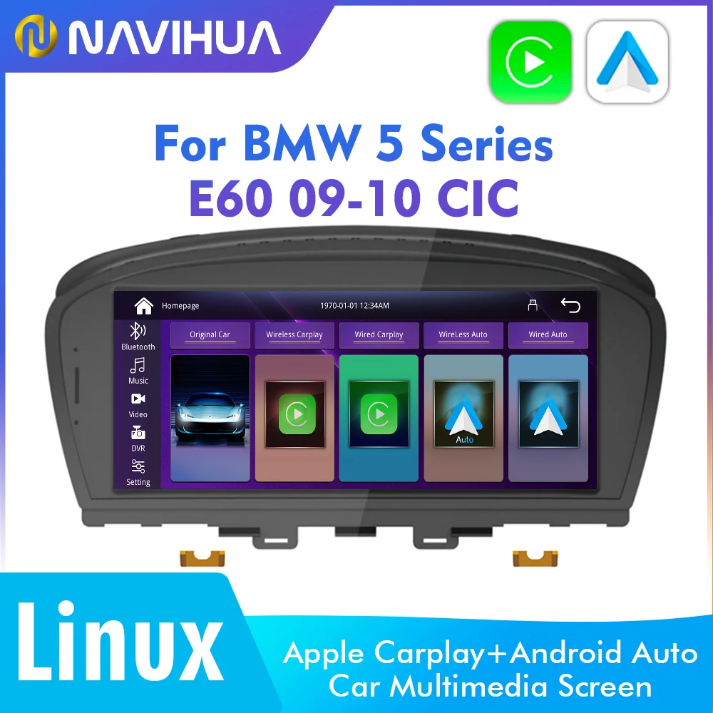 Navihua Car DVD Player Auto Radio Touch Screen multimedia gps navigation for 3 Series F10 F30 E60 E90  For X5 X6 E84 E87