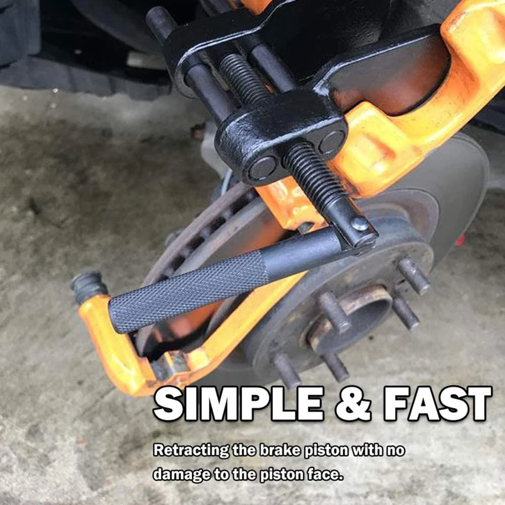 Heavy Duty Brake Caliper Press Tool Disc Brake Pad Spreader Piston Compressor Tool Universal Fit Compatible with Car Motorcycle