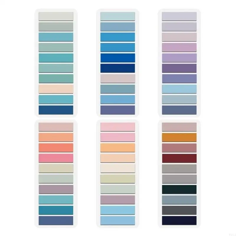 W91A Morandi Sticky Note Pads Posits Stationery Paper Stickers Paste It Memo