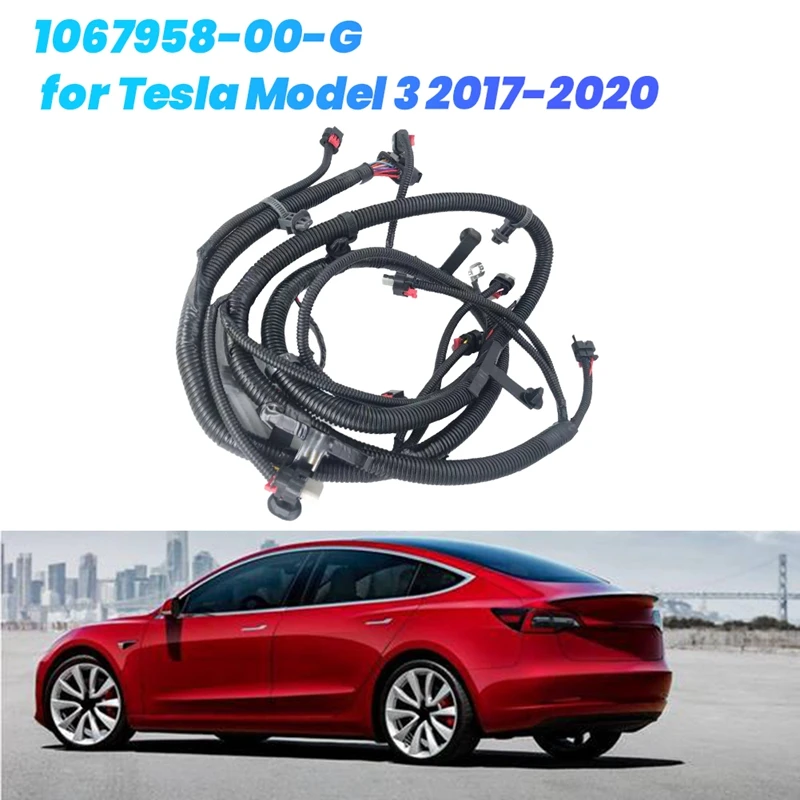

Car Front Bumper Radar Harness Reverse Wiring With Fog Light Plug 1067958-00-G For Tesla Model 3 2017-2020 106795800G