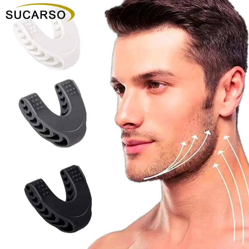 U Shape Jaw Exerciser New Facial Pop N Go Mouth Jawline Face Fitness Muscle Chew Ball Bite Breaker Training Equipment
