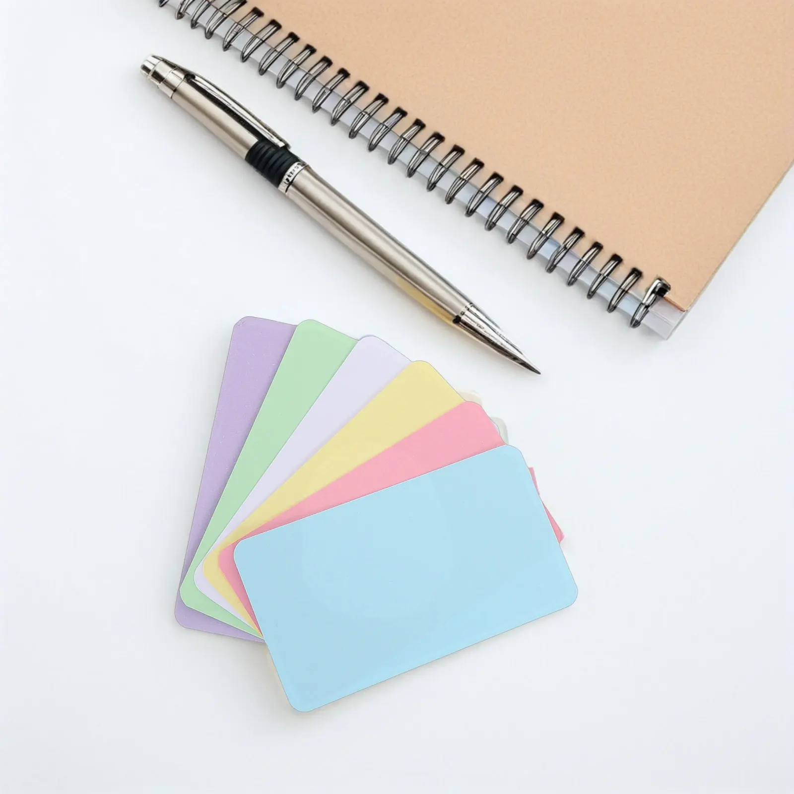 600Pcs Blank Paper Handwritten Word Flash Cards Credit Size Thick Cardstock Rounded Corner Mini Index Efficient