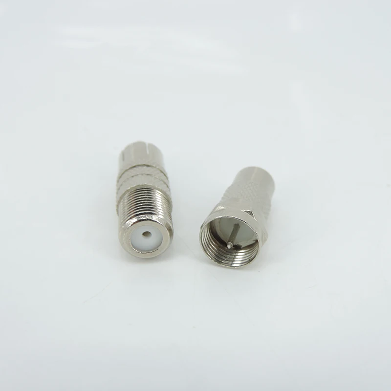 5 stücke 10 stücke f typ männlich weiblich zu rca männlich weiblich stecker silber rf adapter koax koaxial konverter