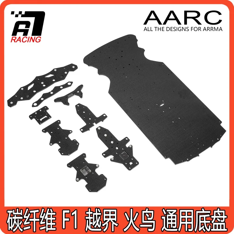 4mm Carbon Fiber Chassis for ARRMA F1 V2 / Infraction / Felony - Single Electronics Setup High-Speed RC Upgrade Part