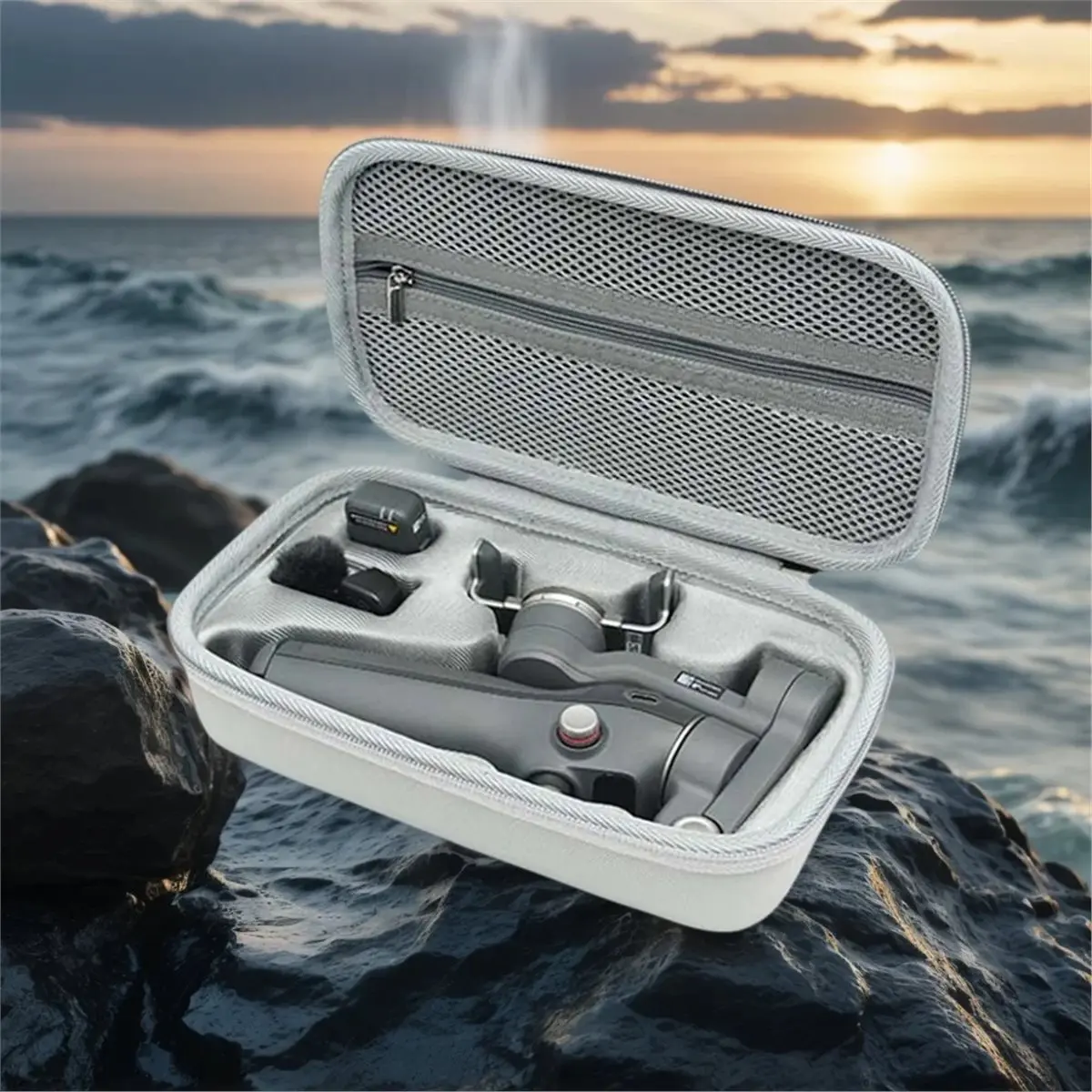 Bolsa de almacenamiento portátil, bolsa de almacenamiento de carcasa dura a prueba de golpes, funda protectora antiarañazos para cámara móvil 7/7P