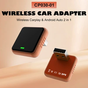 2026 NEW Wireless Carplay Adapter Android Auto 2in1 Smart Mini Box WIFI BT Auto Connect For Toyota Volvo Benz MG Kia MAZDA FORD