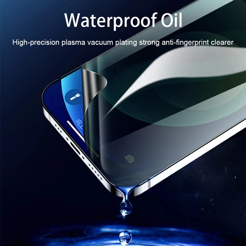 1-3Pcs Full Cover Private Screen Protector For iPhone 6 7 8 Plus SE 2020 Privacy Hydrogel film 11 X XS MAX XR Privacy Case