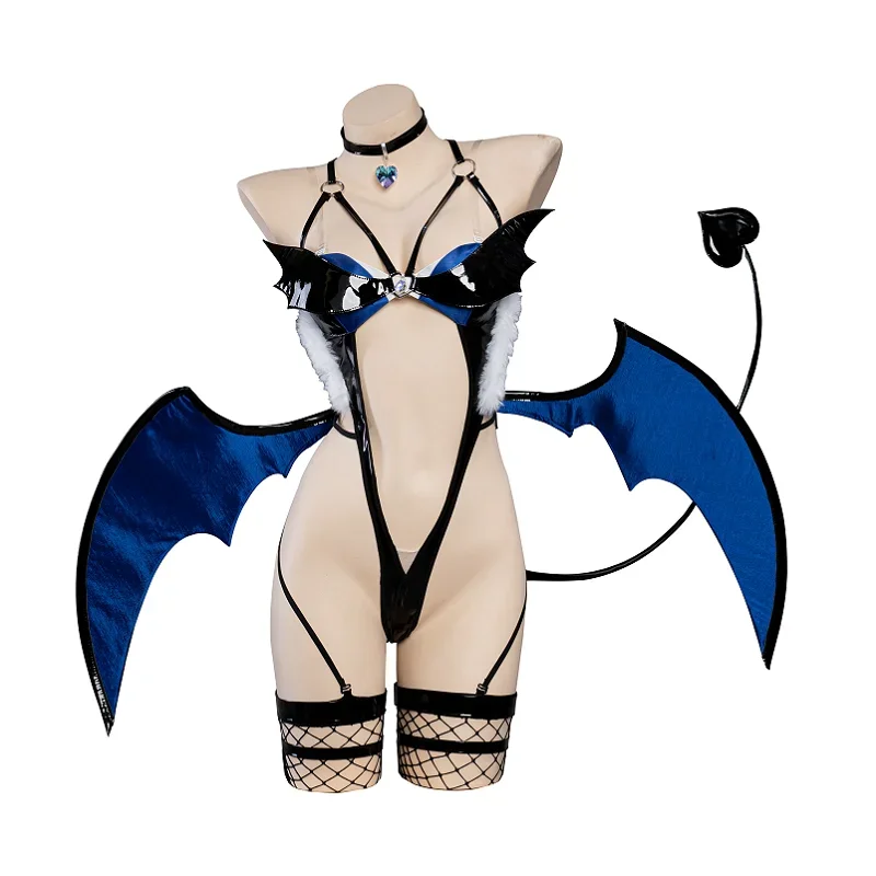 

UWOWO Succubus Косплей Ganyu Костюм NSFW 18+ Genshin Impact Fanart Ganyu Косплей Дьявол Костюм на Хэллоуин