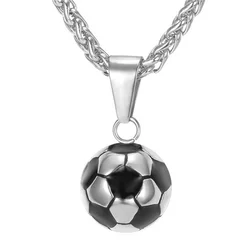 Sports Product Football Necklace with Stainless Steel Chain   Boy's Gift  for Men