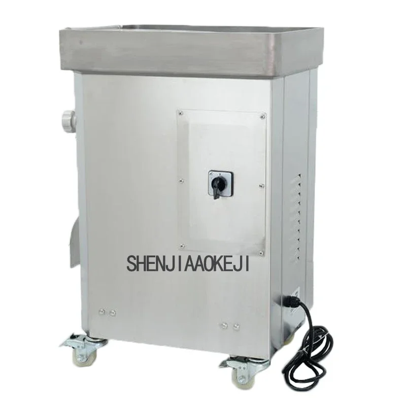 Tagliatrice elettrica della fetta di carne dell'acciaio inossidabile 500 kg/h tagliatrice commerciale della carne 220V 550W tagliatrice della carne