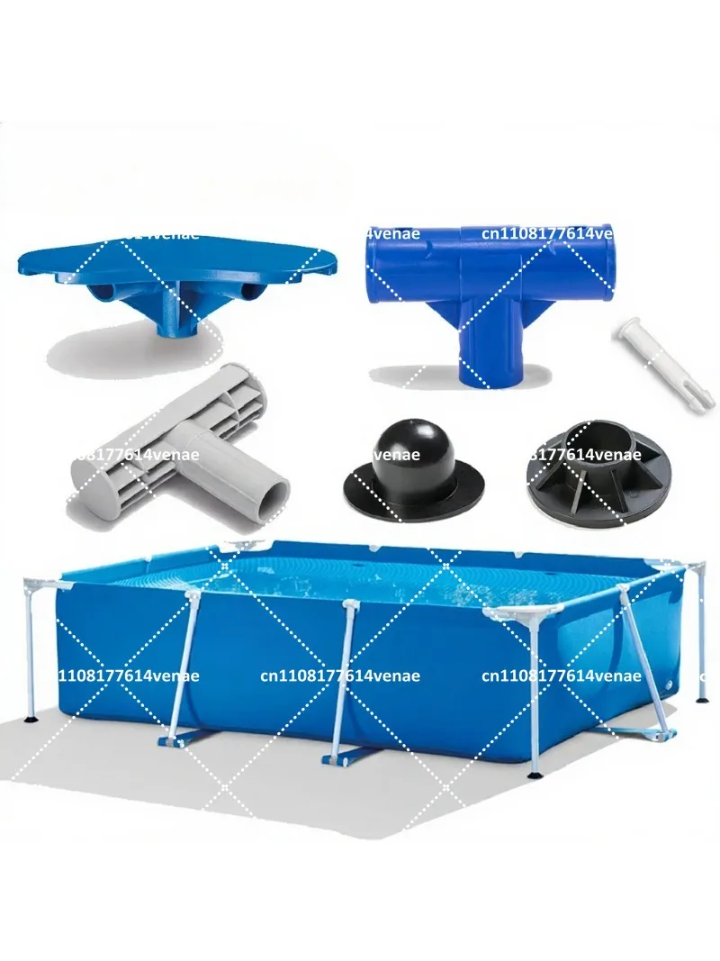 Corner Joint Swimming Pool T-Head Foot Tube Pool Plug Pin Bracket Accessories