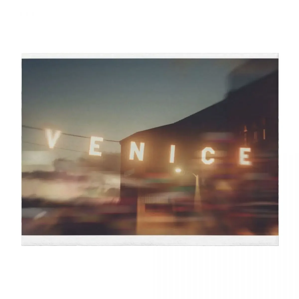 

Venice Beach, vintage, oceanside, people,beach photography, California photography Throw Blanket Sofa Quilt Blankets