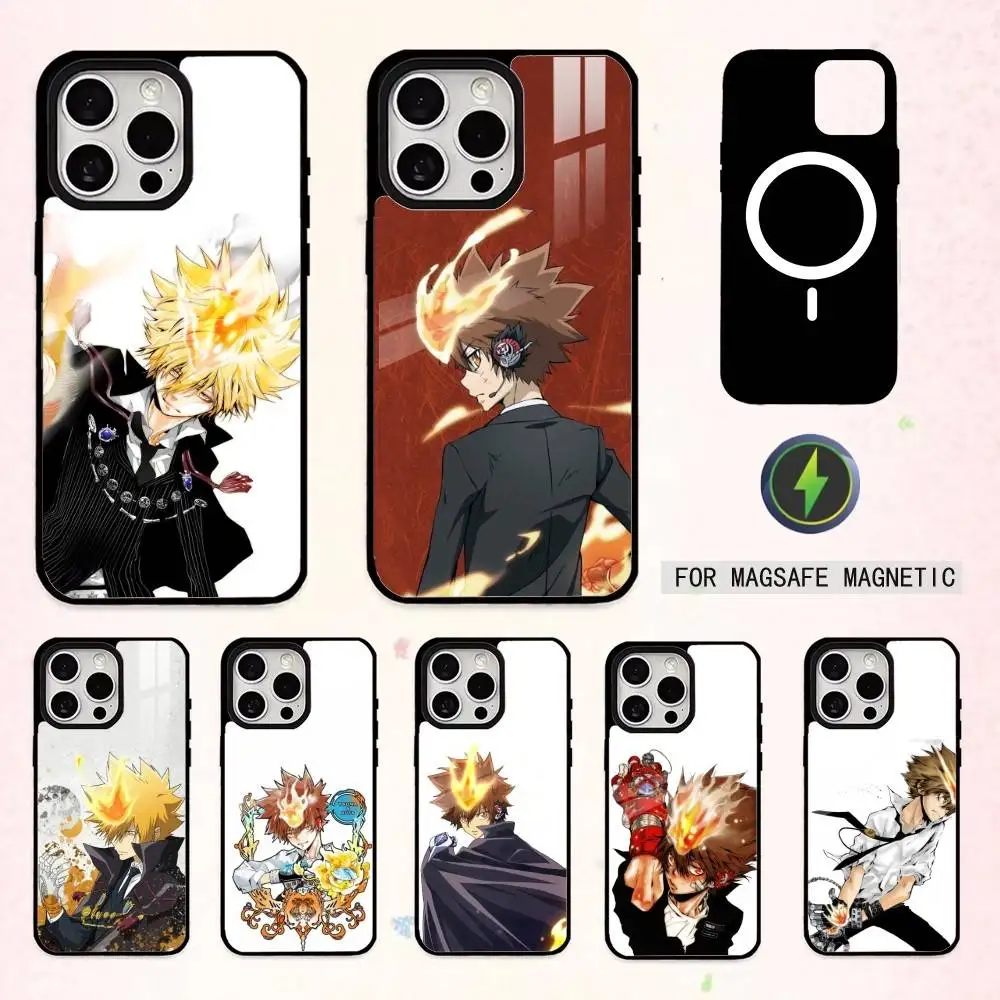 

Katekyo Hitman Rebor T-Tsuna Phone Case For iPhone17,16,15,14,13,12,11 Plus,Pro Max Magnetic For Magsafe Wireless Charging