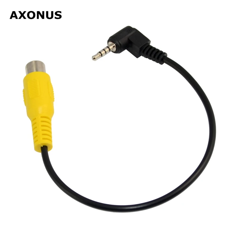 2.5mm to RCA CableTRRS Male Plug to RCA Female Audio Adapter AV Input Adapter Converter Cord for GPS Tablet Dash Cam DVR Backup