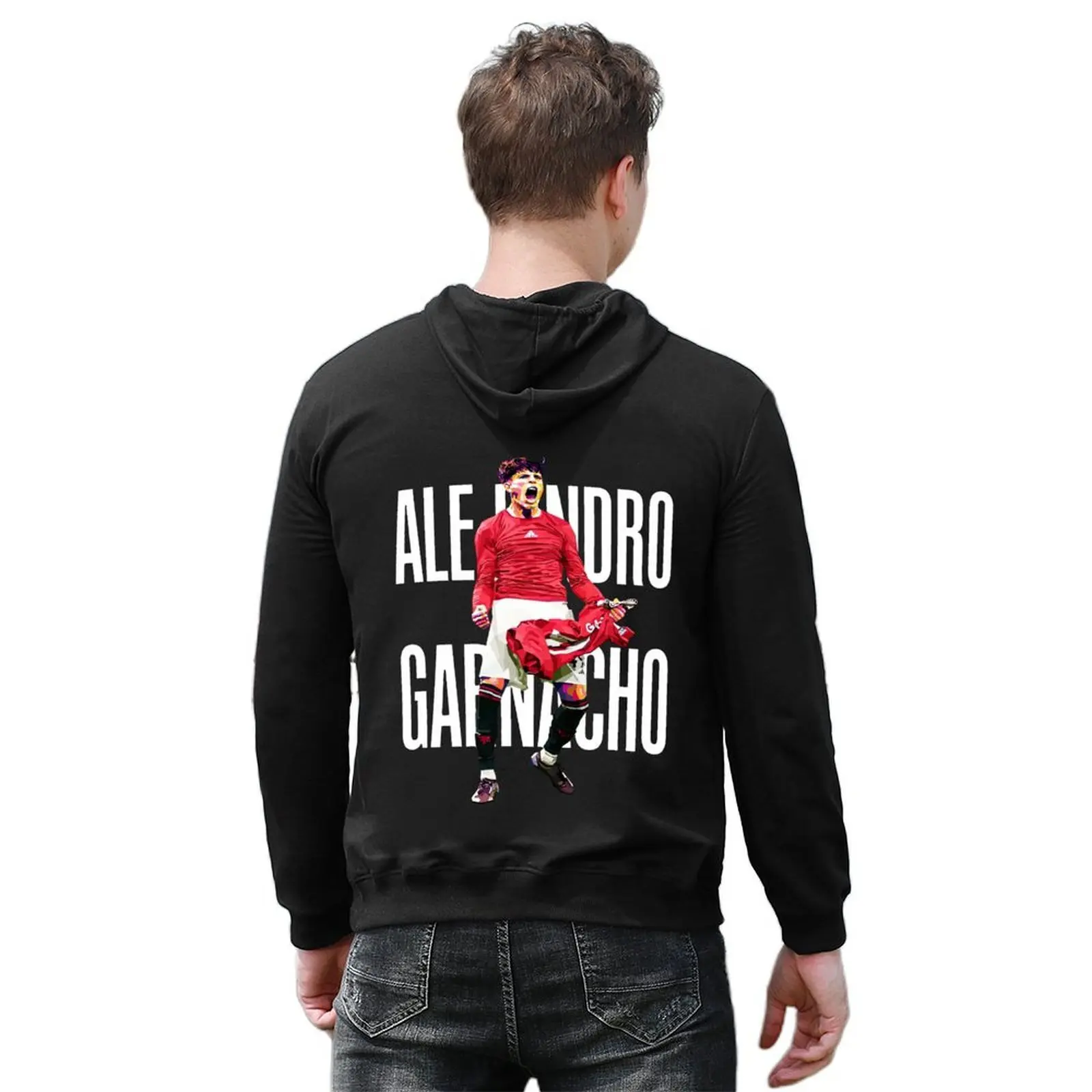 เสื้อฮู้ด Garnacho WPAP ชุดเสื้อผ้าผู้ชาย เสื้อผ้าผู้ชาย เสื้อสเวตเชิ้ตผู้ชาย ชุดเสื้อผ้าดีไซเนอร์ผู้ชาย เสื้อฮู้ดผู้ชาย เสื้อสเวตเชิ้ต