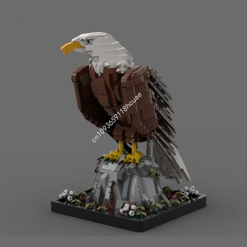 

1468pcs MOC Bald Eagle Nan Building Blocks Christmas Gift Collector Display DIY Designed For Decorative Use Architectu