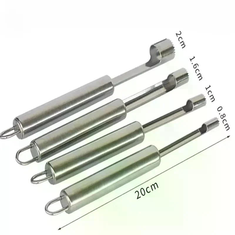 4pcs Fruit Core Remover Cutter Kitchen Gadgets Stainles Steel Home Tool Apples Red Dates Cherry Corers Fruit Core Remove Tool