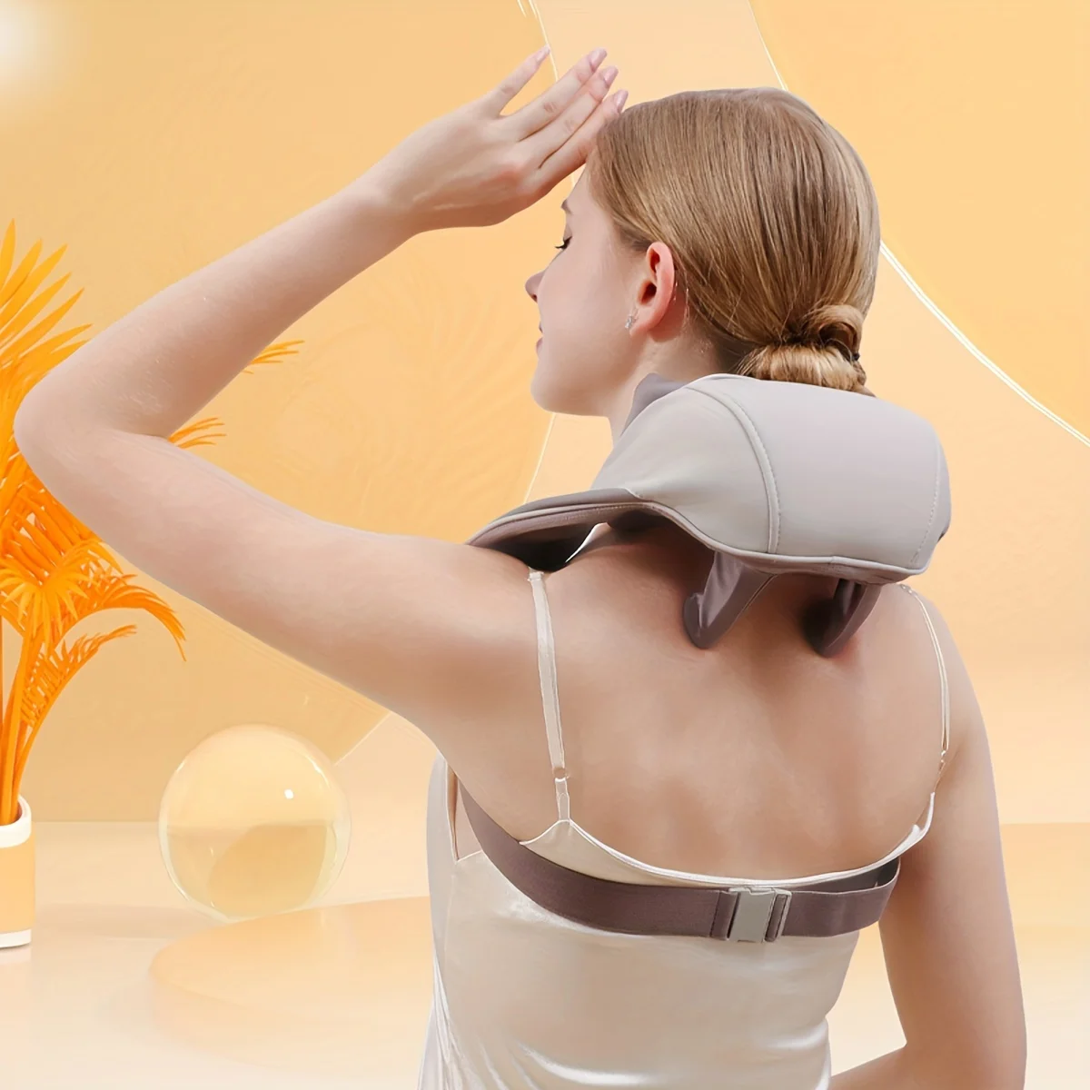 Hot   Kneading Massage Shawl Neck Massager Kneading Cervical Vertebrae Lifting Trapezius Beating Neck And Shoulder Massager