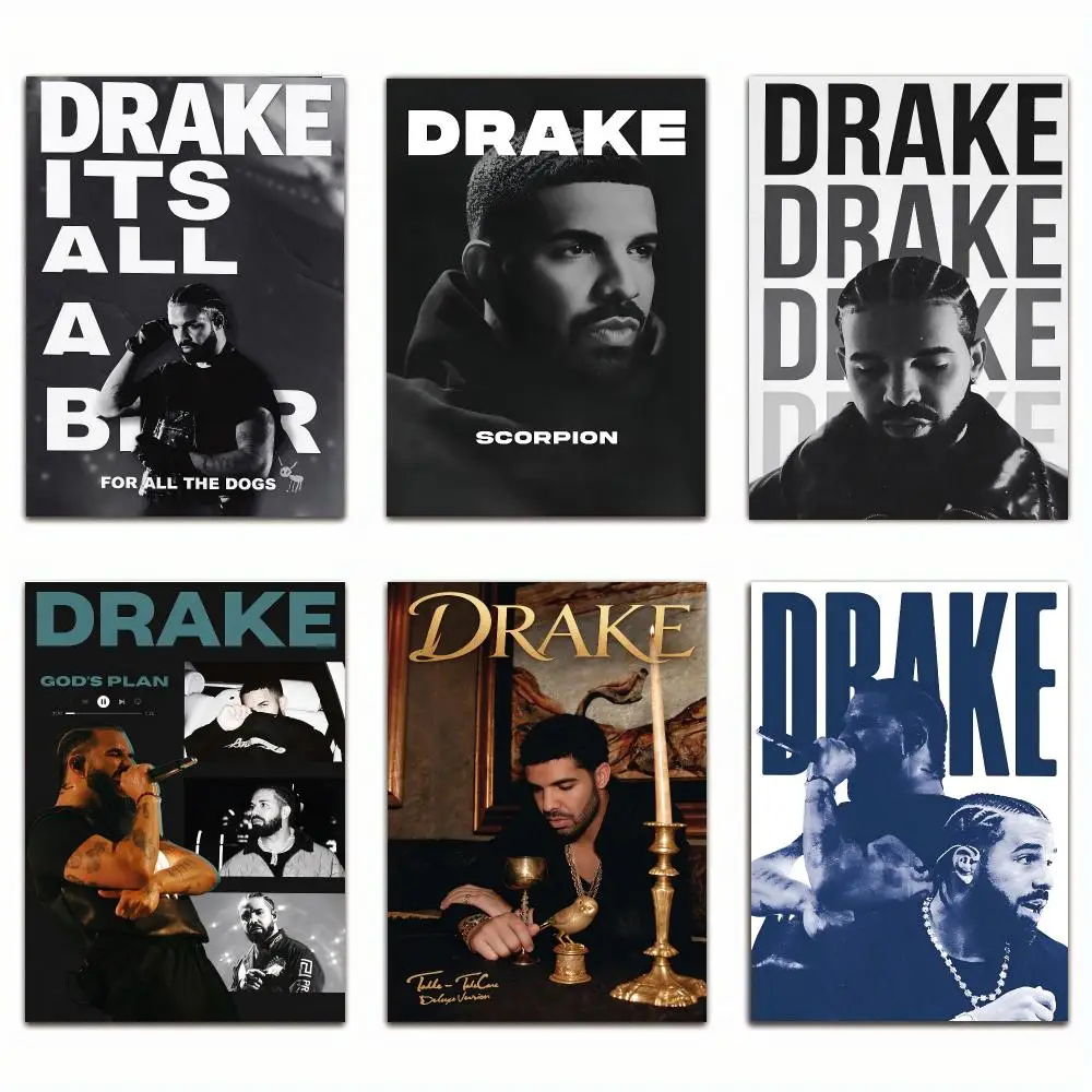 singer Drake Poster Poster HD Print Modern Luxury Style Home Decor for Study Living Room GiftNew Arrival On Sale trendy hot