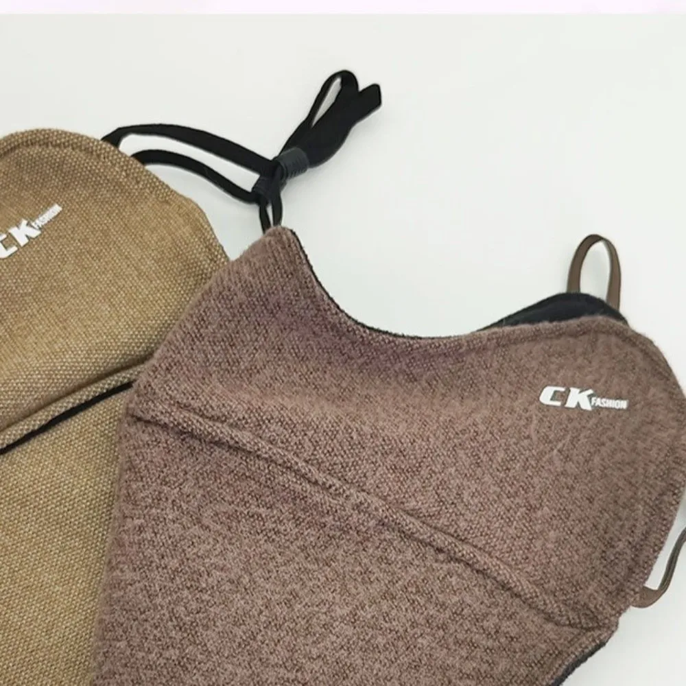 Nieuw fluwelen warm masker Ademend wasbaar gezichtsmasker Stofdichte gezichtssluier Herfst en winter