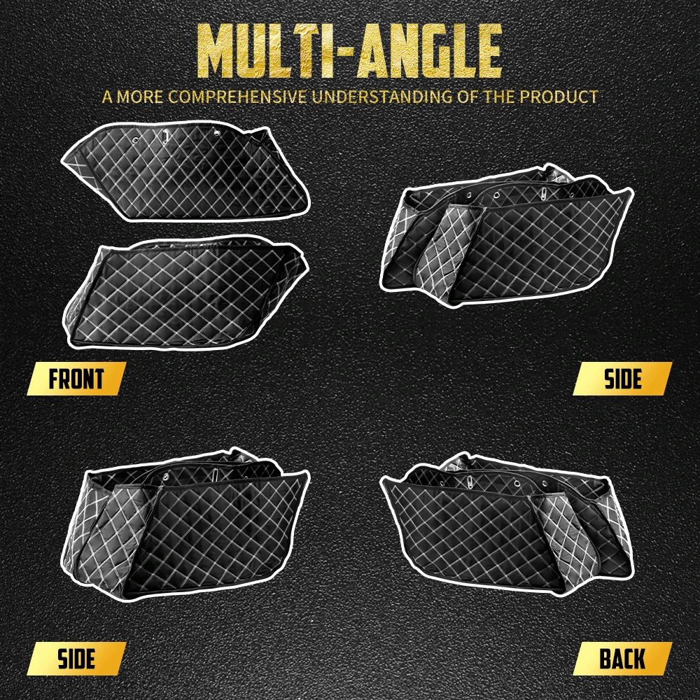 Motorcycle Saddlebag Liner Insert Thread Extended Bags For Indian Chieftain Limited Dark Horse 19-2023 Roadmaster Limited Elite