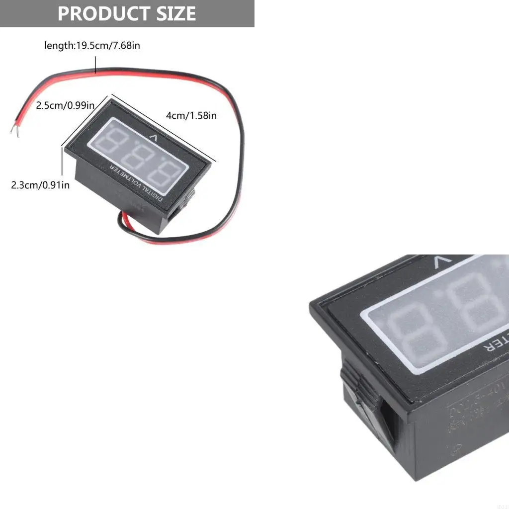 

New Waterproof Battery Meter Auto Car Gauge Digital Voltmeter LED Red/Green/Blue