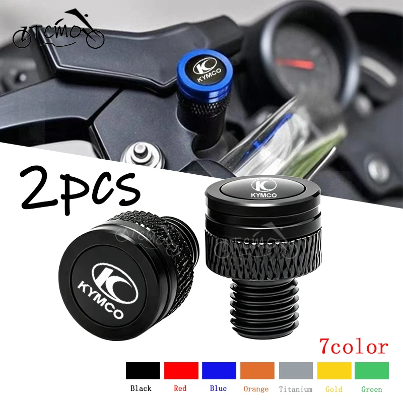 For KYMCO Xciting 250 300 400 AK550 CT250 CT300 S400 DOWNTOWN Motorcycle M10*1.25 CNC Rearview Side Mirror Hole Cap Plug