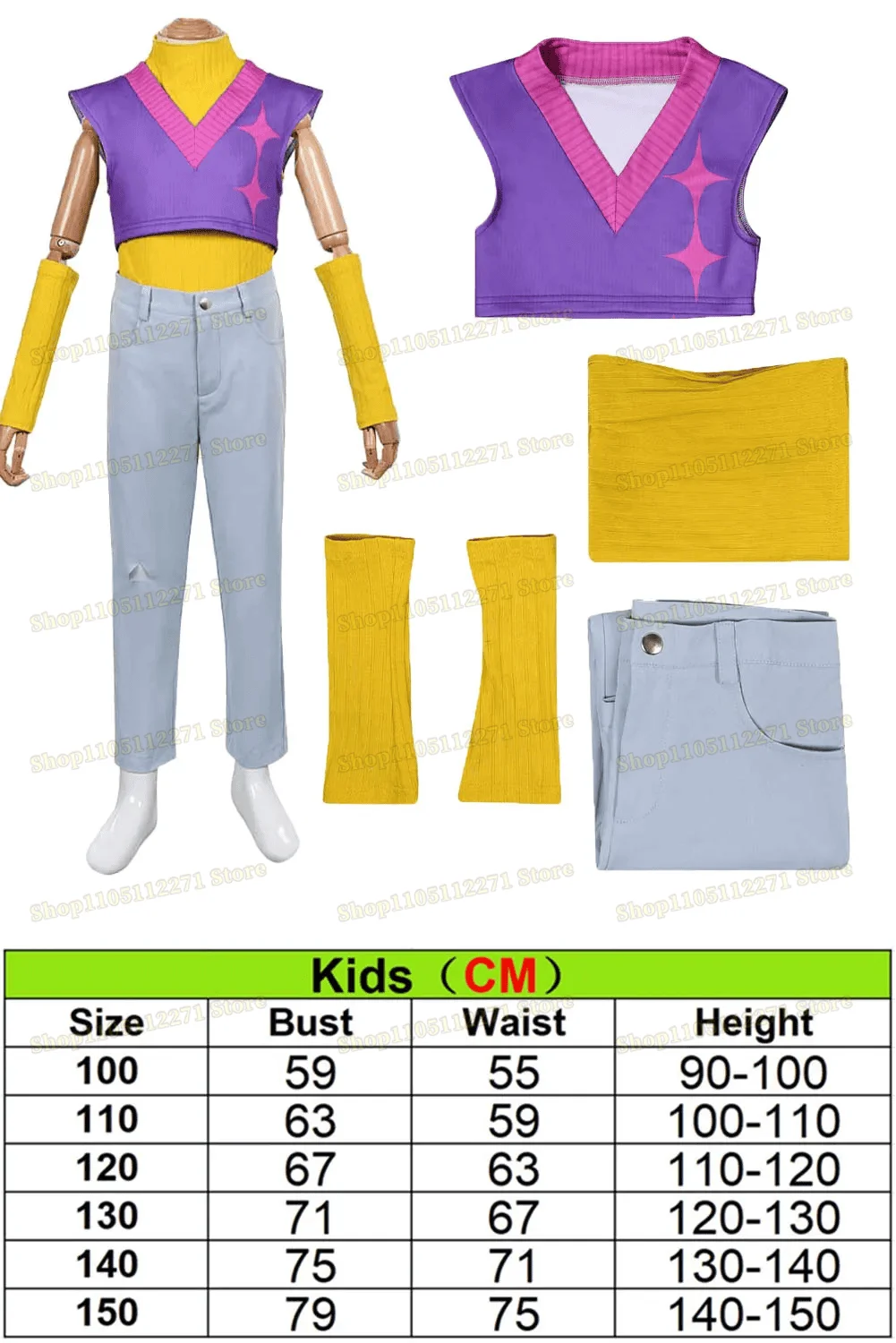 أطفال Kpop شيطان الصيادين ساجا بنين جينو آبي الطفل الرومانسية سر تأثيري تي شيرت زي ل Bys مجموعة المعبود لعب الأدوار هالوين