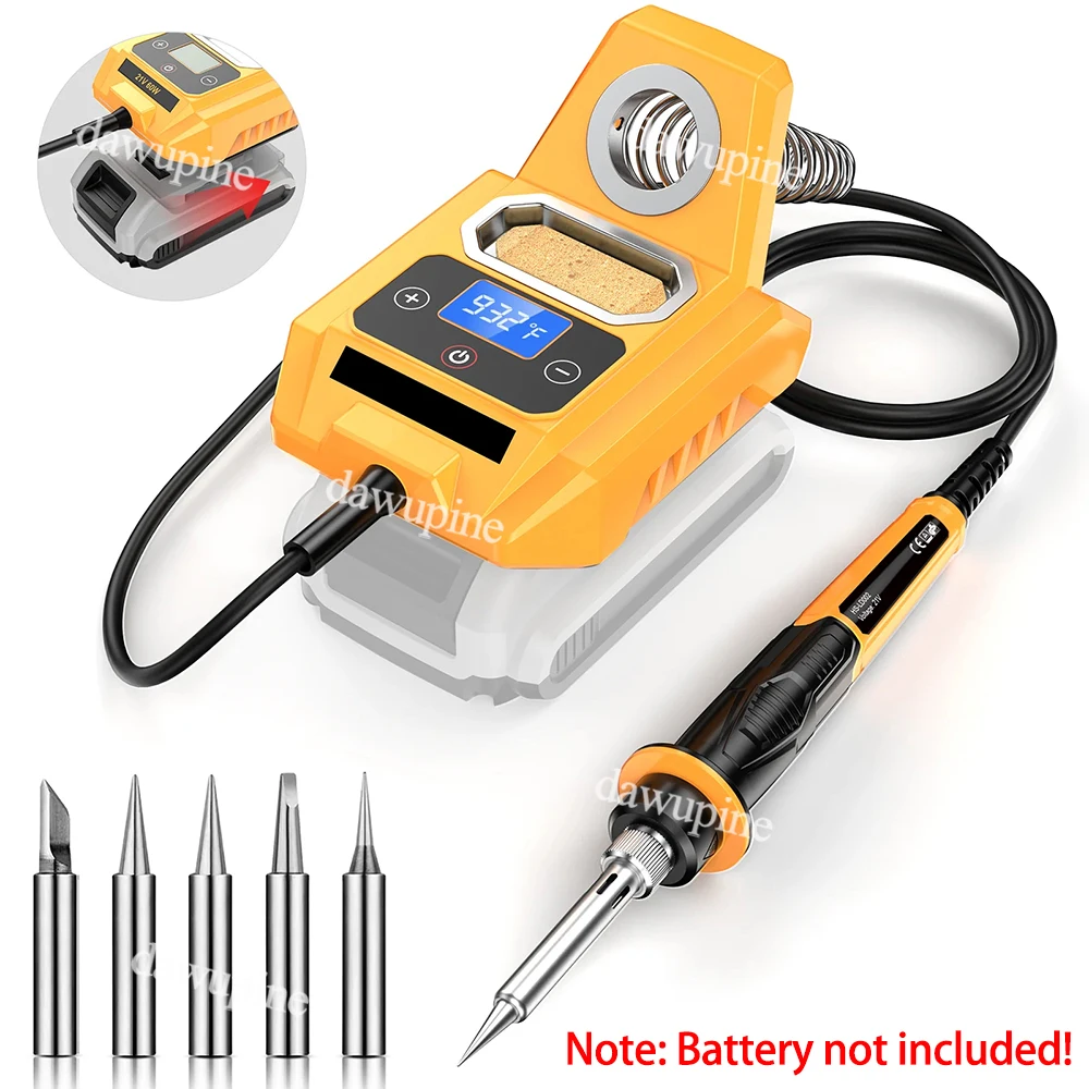Power Tool Parts LCD Digital Display Soldering Iron Station for Makita for Dewalt 18V 20V Lithium Battery Welding Repair Tools