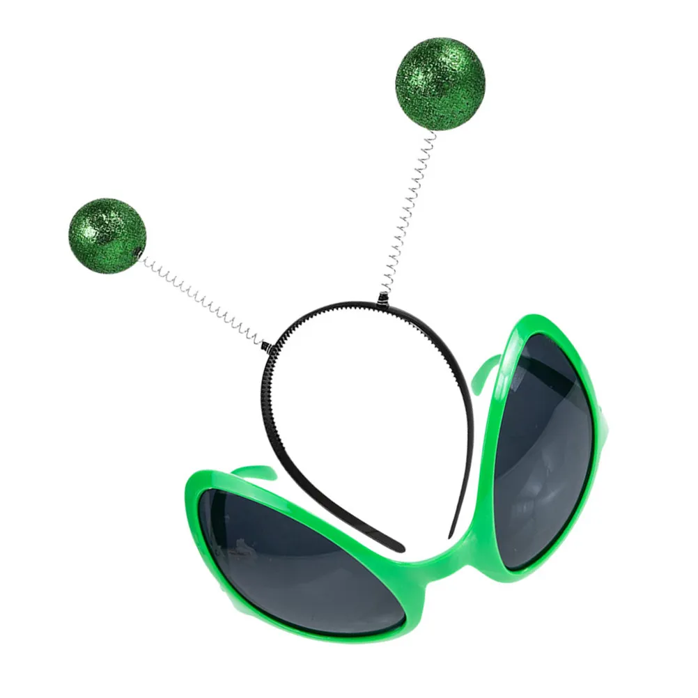 ที่คาดผมเสาอากาศดาวอังคาร 2 ชิ้น พร้อมแว่นกันแดดตลกๆ สำหรับงานคอสเพลย์ ปาร์ตี้วันเกิด งานคาร์นิวัล ชุดธีมต่างดาว