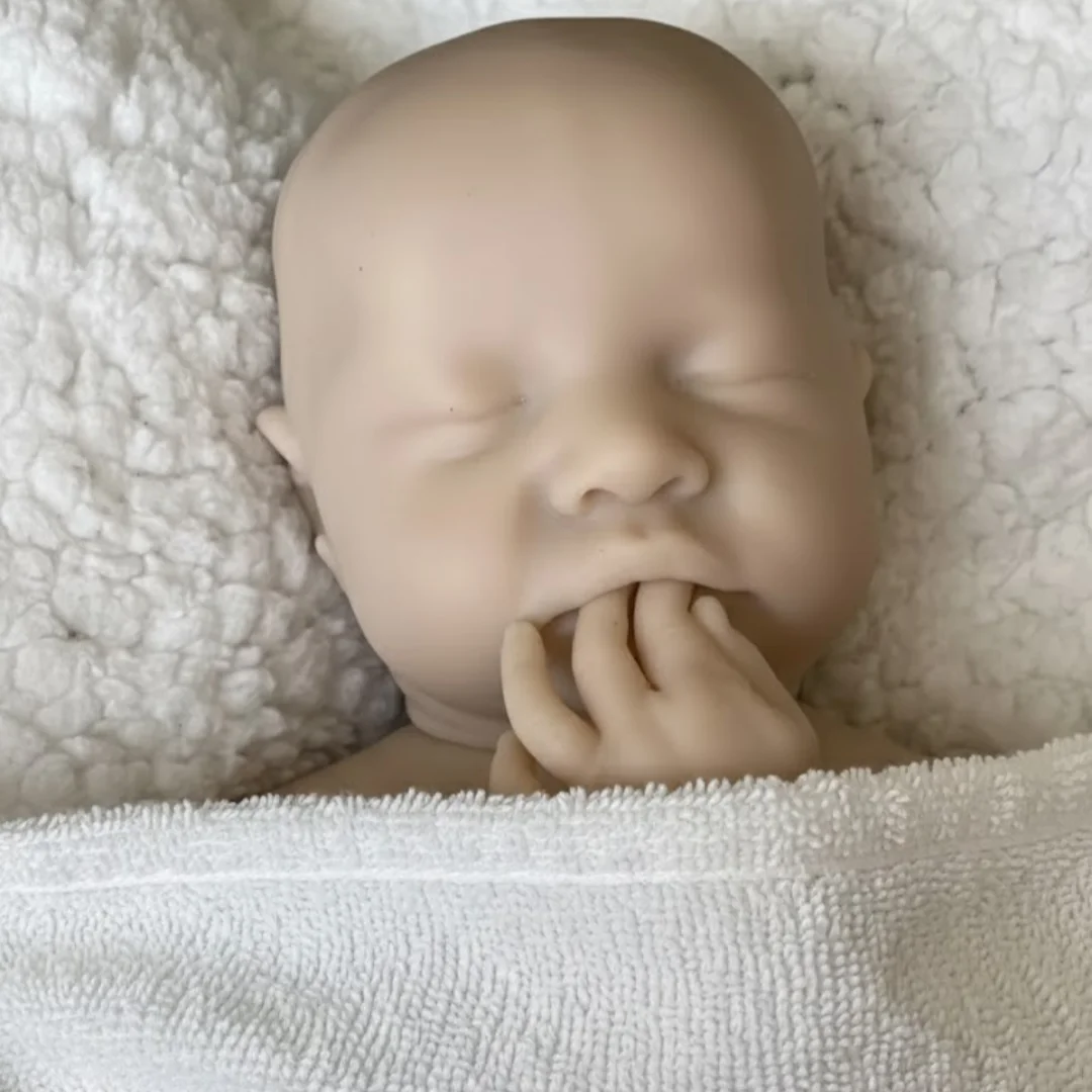 40cm Washable & Open Mouth Levi Full Body Soft Solid Silicone Bebe Reborn Boy Handmade Lifelike Real Corpo De Silicone Doll image 3