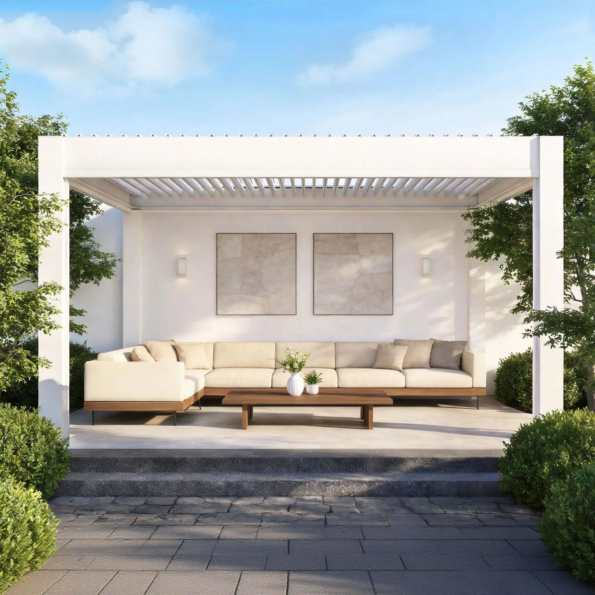 Pérgola de Alumínio para Prote - Outdoor Furniture Metal avaliação e preço